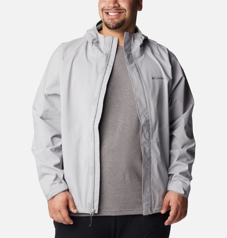 Men's Columbia Earth Explorer Shell Jackets Light Grey | Plus Size CA-V854A